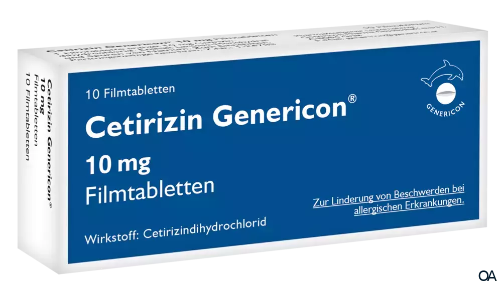 Cetirizin Genericon 10 mg Filmtabletten Cetirizin Genericon 10 mg Filmtabletten