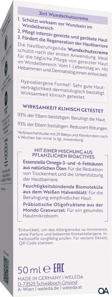 Weleda Baby MED 3 in 1 Wundschutzcreme Weisse Malve