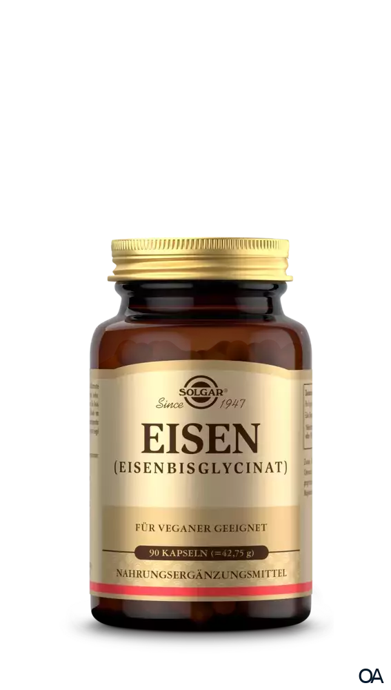 Solgar® Eisen (Eisenbisglycinat) Kapseln Solgar® Eisen (Eisenbisglycinat) Kapseln