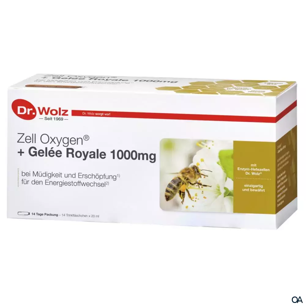 Dr. Wolz Zell Oxygen + Gelée Royale 1000 mg Ampullen Dr. Wolz Zell Oxygen + Gelée Royale 1000 mg Ampullen