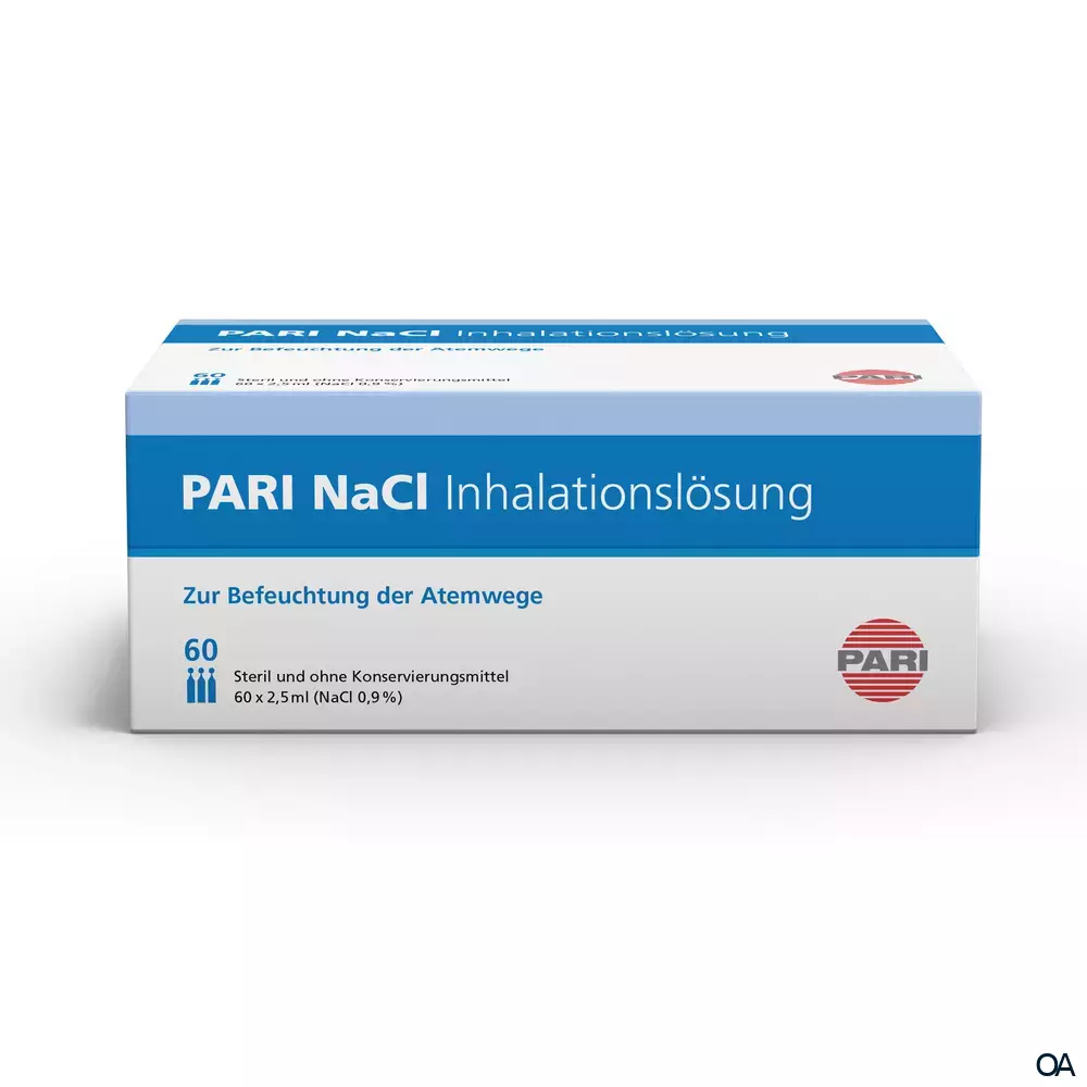 PARI NaCl 0,9% Inhalationslösung 60 x 2,5 ml PARI NaCl 0,9% Inhalationslösung 60 x 2,5 ml