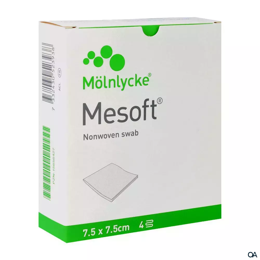 Mesoft® Vlieskompressen steril 7,5 x 7,5 cm, 75 x 2 Stück