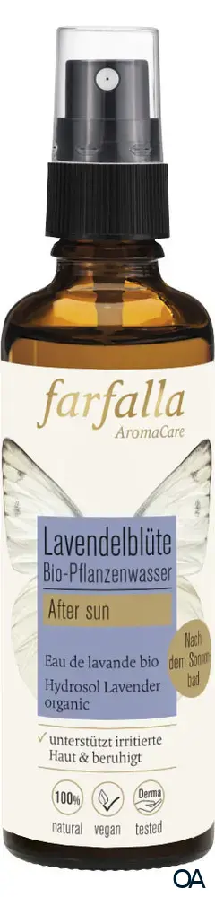 Farfalla Lavendelblüte, Bio-Pflanzenwasser, after sun