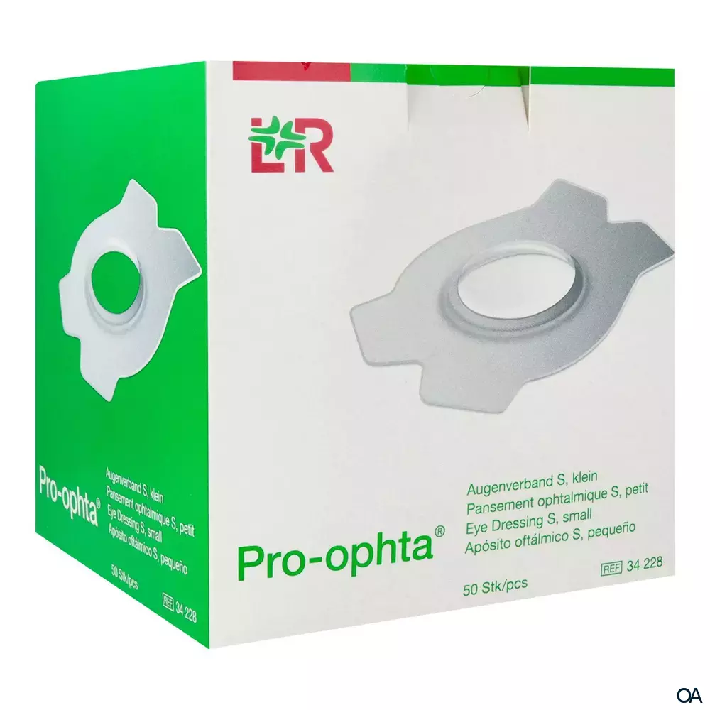 Pro-ophta® Augenverband S - Klein 72 x 100 mm, Ø 46 mm Pro-ophta® Augenverband S - Klein 72 x 100 mm, Ø 46 mm