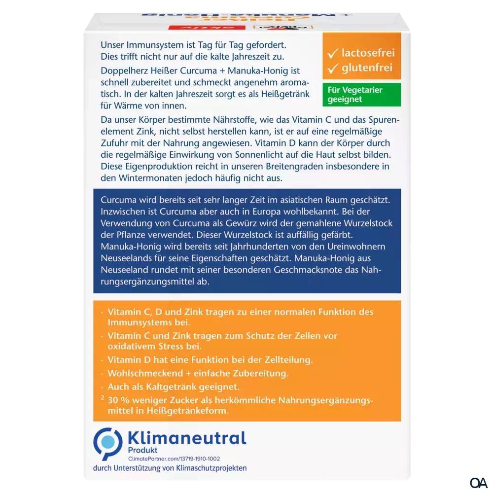 Doppelherz aktiv Heißer Curcuma + Manuka-Honig Sachets