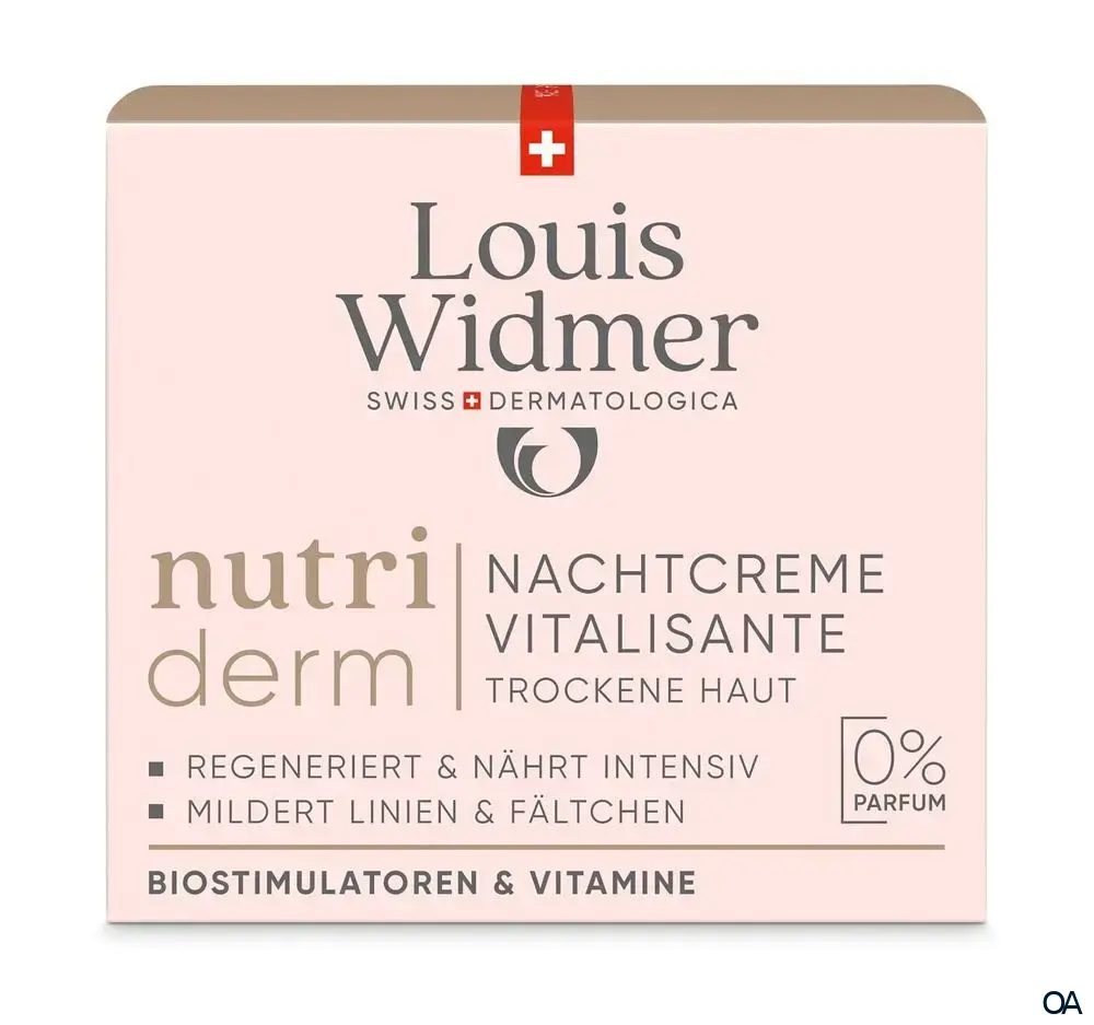 Louis Widmer nutriderm Nachtcreme Vitalisante - ohne Parfum Louis Widmer nutriderm Nachtcreme Vitalisante - ohne Parfum