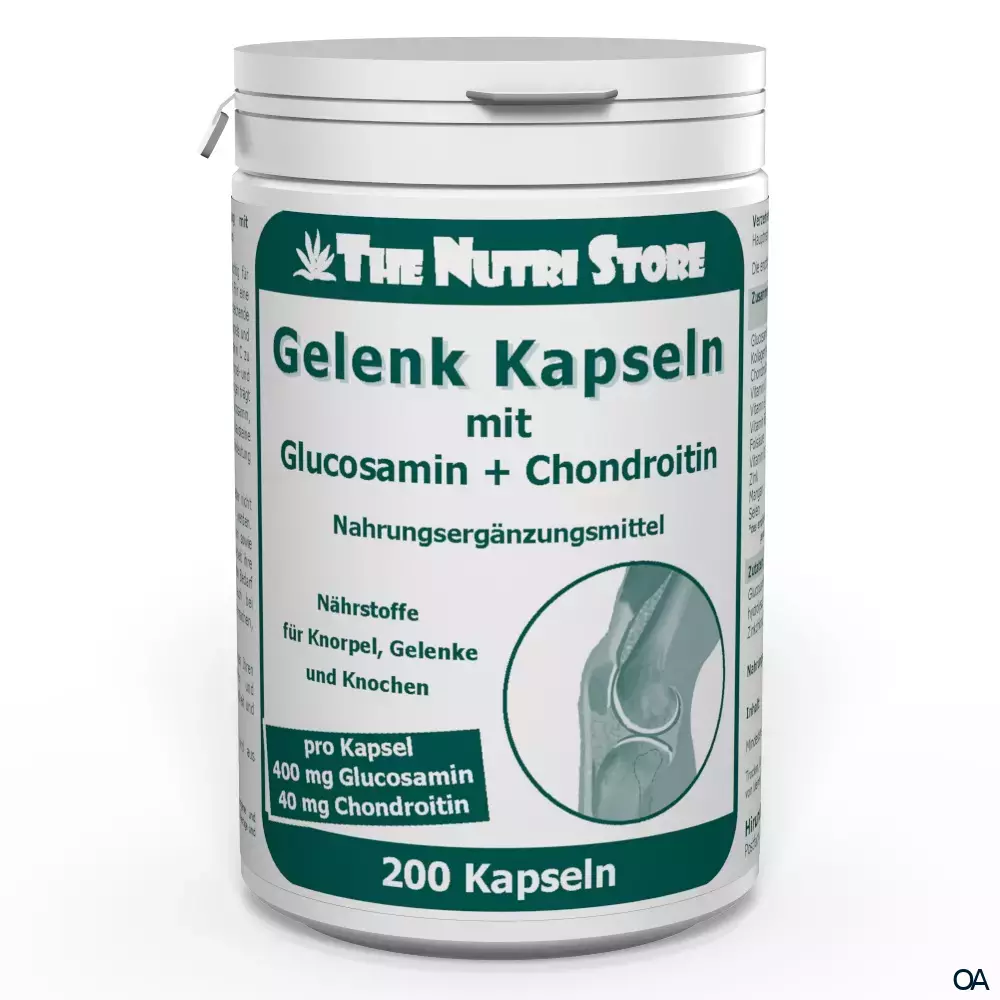 The Nutri Store Gelenk Kapseln mit Glucosamin + Chondroitin The Nutri Store Gelenk Kapseln mit Glucosamin + Chondroitin