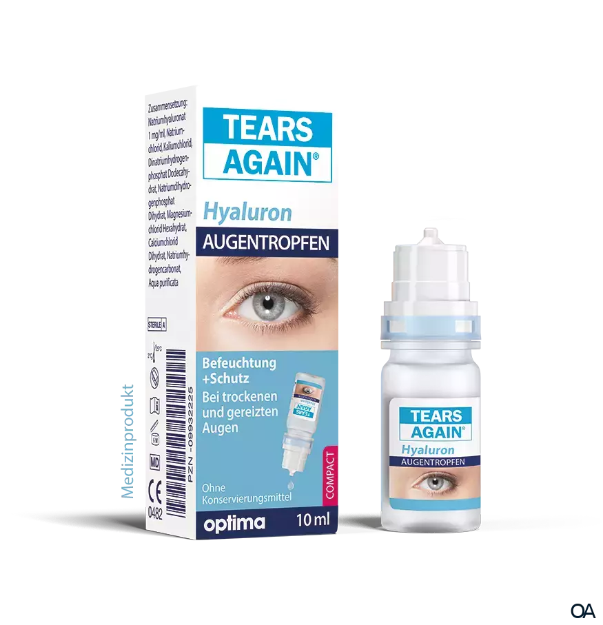 Tears Again® Hyaluron Augentropfen 0,1 % Multidose