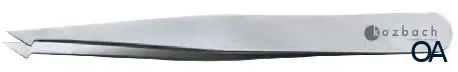 Kozbach Pharma 120R Kombi-Pinzette schräg/spitz  silbermatt, rostfrei, 10 cm Kozbach Pharma 120R Kombi-Pinzette schräg/spitz  silbermatt, rostfrei, 10 cm