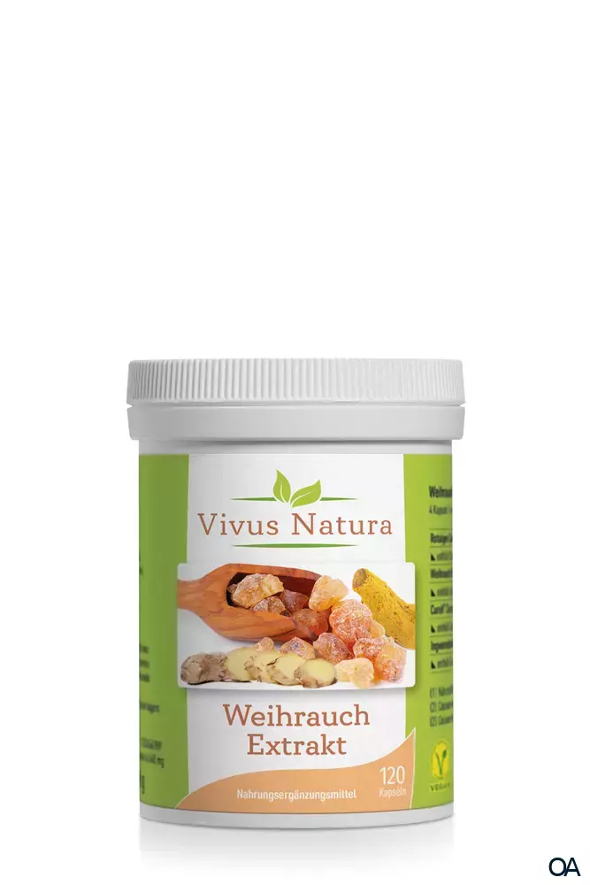 Vivus Natura Weihrauch Extrakt + Ingwer + Curcuma Kapseln Vivus Natura Weihrauch Extrakt + Ingwer + Curcuma Kapseln