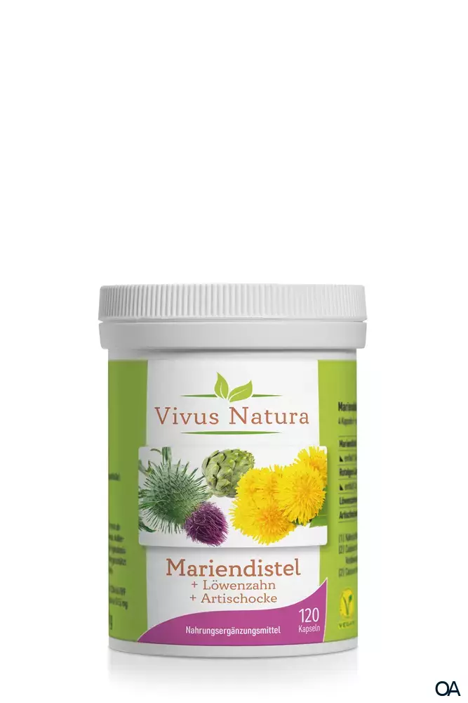 Vivus Natura Mariendistel + Löwenzahn + Artischocke Kapseln Vivus Natura Mariendistel + Löwenzahn + Artischocke Kapseln