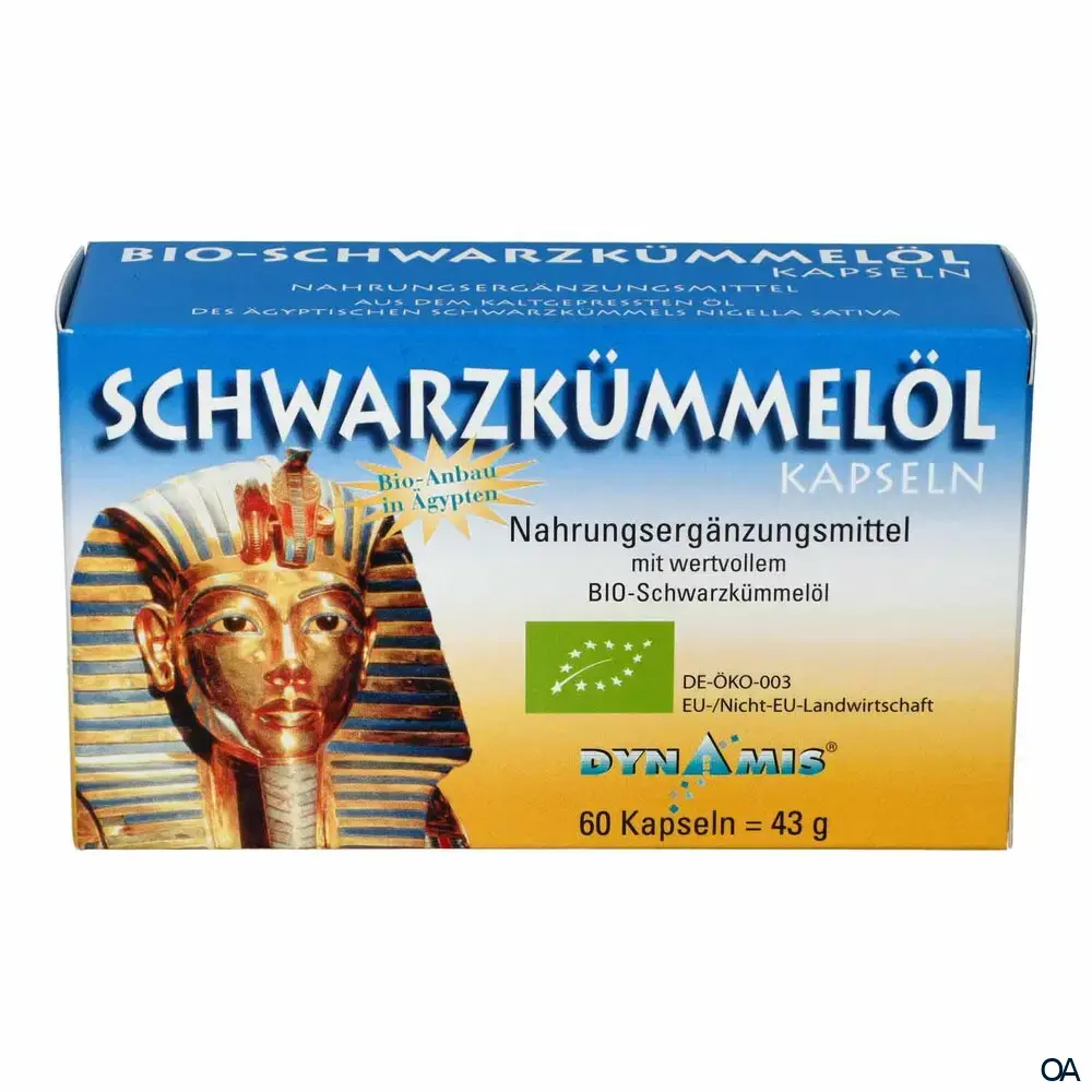 Dynamis BIO Schwarzkümmelöl Ägyptisch + E Kapseln Dynamis BIO Schwarzkümmelöl Ägyptisch + E Kapseln