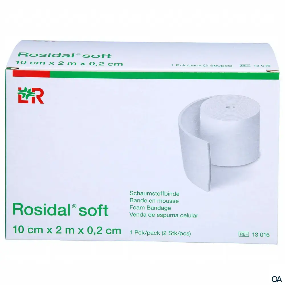 Rosidal® soft Schaumstoffbinde 10 cm x 2,0 m x 0,2 cm Rosidal® soft Schaumstoffbinde 10 cm x 2,0 m x 0,2 cm