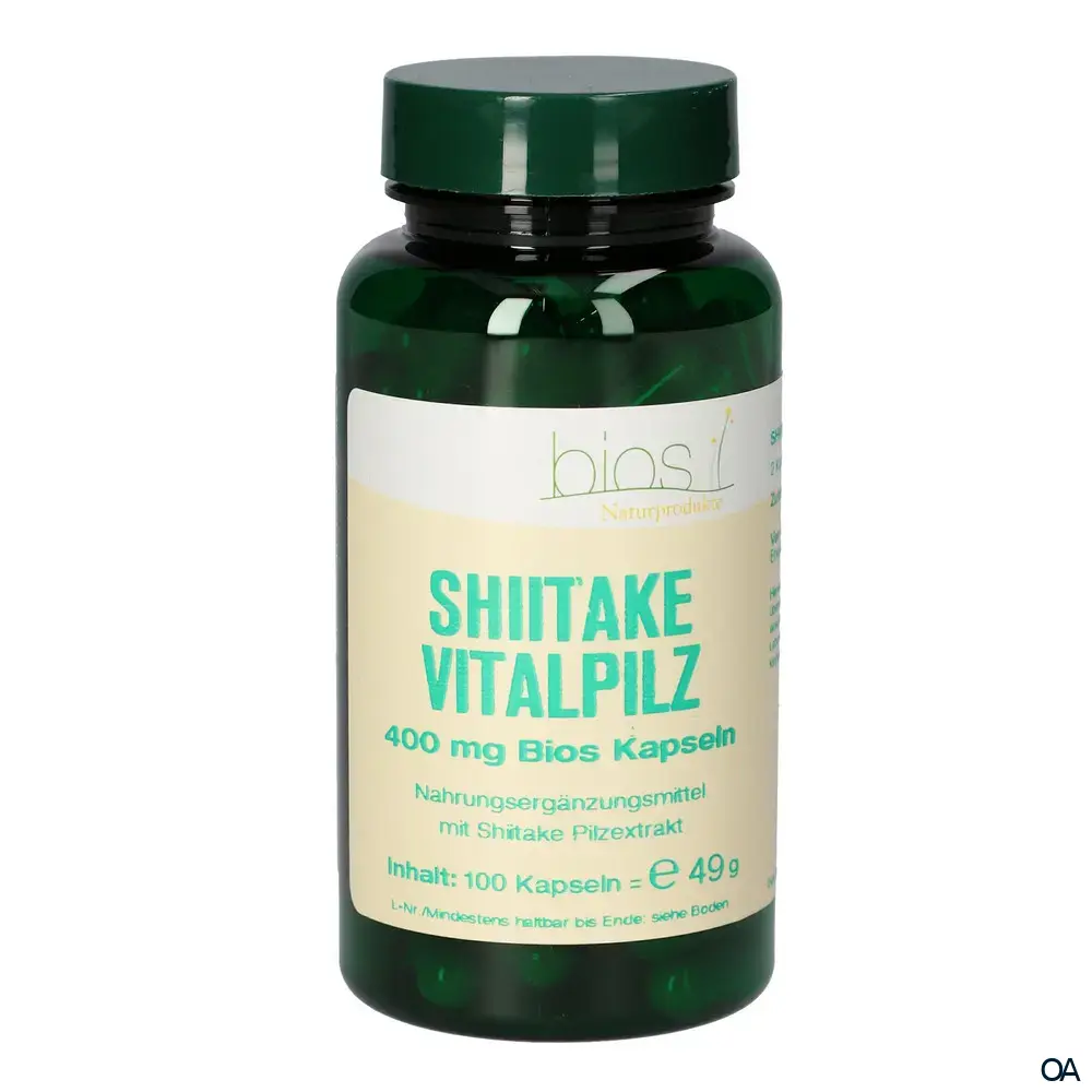 Bios Shiitake Vitalpilz 400 mg Kapseln
