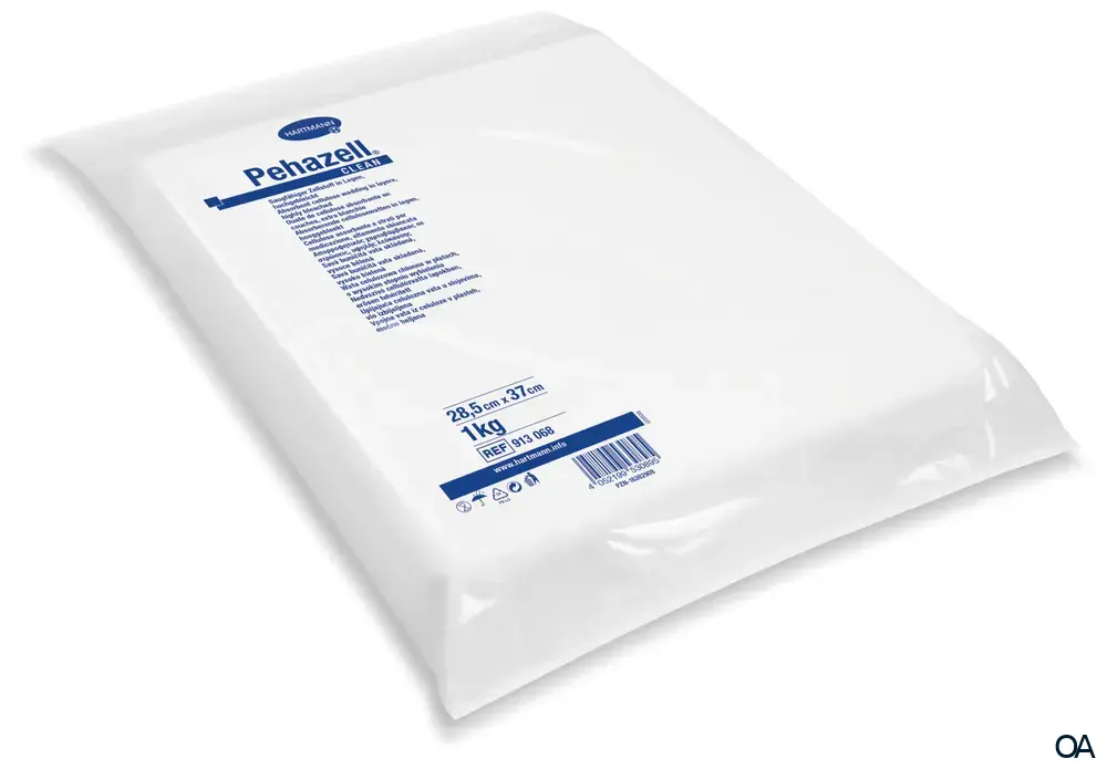Pehazell® Clean saugfähiger Zellstoff, Lagen, hochgebleicht, 28,5 x 37 cm