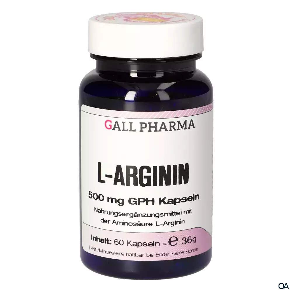 Gall Pharma L-Arginin 500 mg Kapseln Gall Pharma L-Arginin 500 mg Kapseln