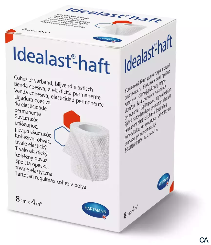 Idealast®-haft kohäsive, dauerelastische Idealbinde 8 cm x 4 m