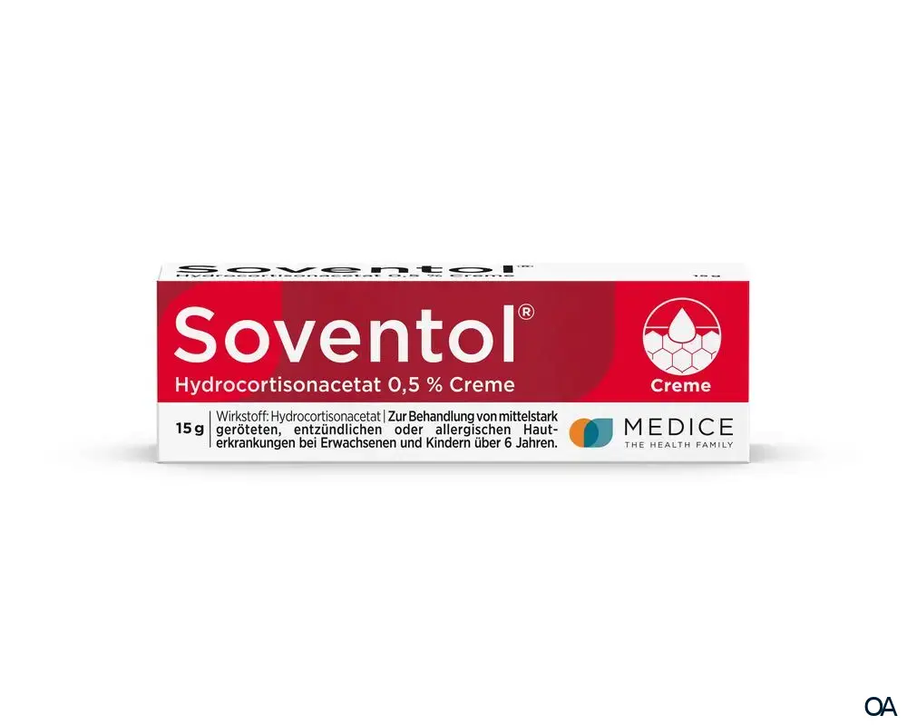 Soventol Hydrocortisonacetat 0,5 % Creme Soventol Hydrocortisonacetat 0,5 % Creme