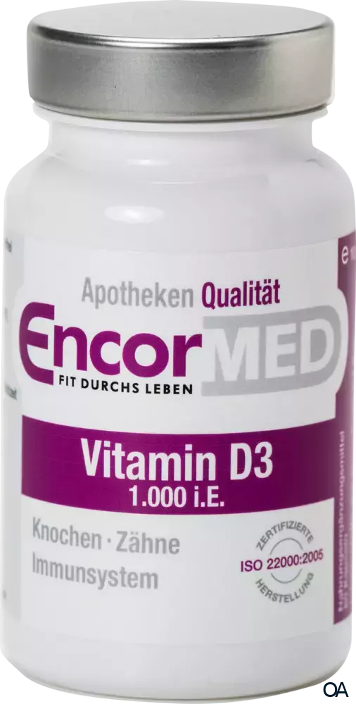 EncorMed Vitamin D3 1.000 i.E. Kapseln EncorMed Vitamin D3 1.000 i.E. Kapseln
