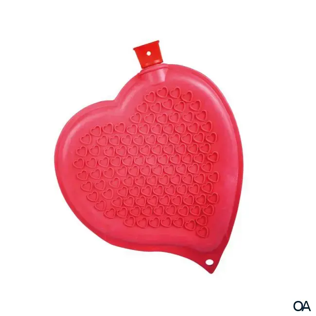 Sänger Wärmflasche Gummi Herz rot - 1,65L