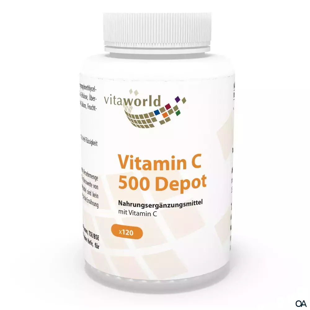 Vitaworld Vitamin C 500 Depot Kapseln mit Langzeitwirkung Vitaworld Vitamin C 500 Depot Kapseln mit Langzeitwirkung