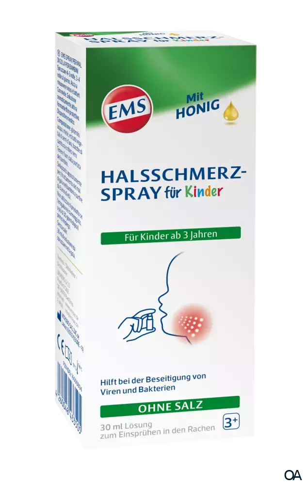 EMS Halsschmerz-Spray für Kinder mit Honig EMS Halsschmerz-Spray für Kinder mit Honig