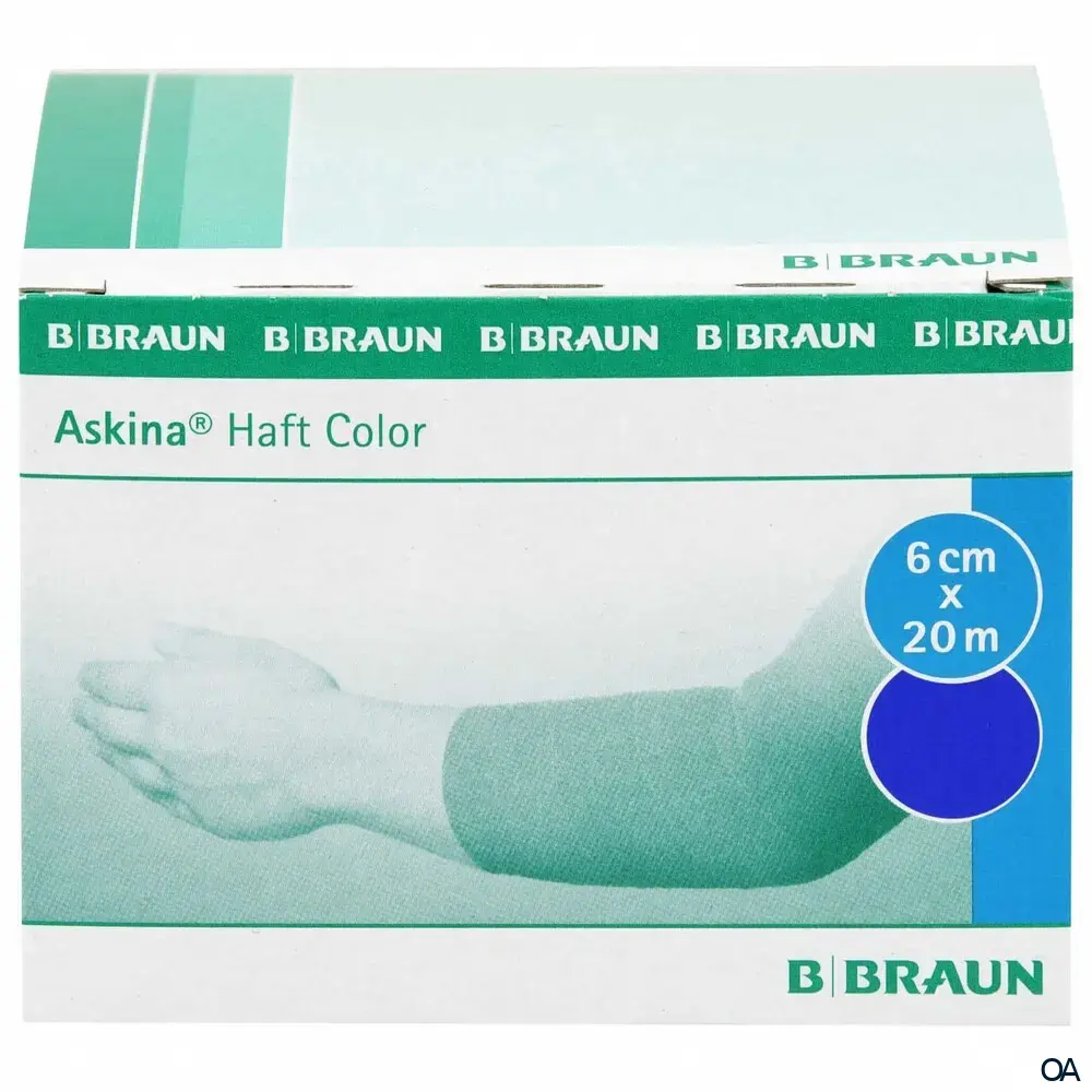 Askina® Haft Color kohäsive Fixierbinde, blau, 20 m x 8 cm