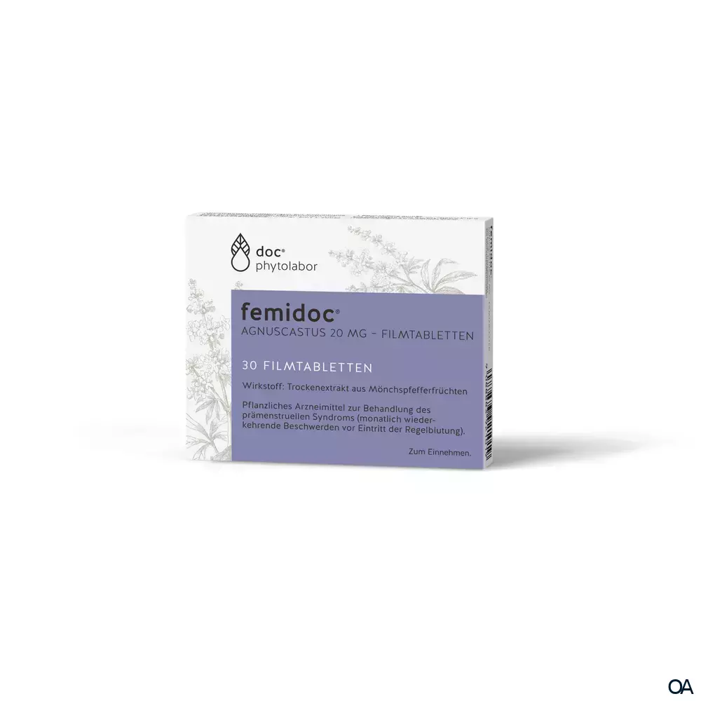 Femidoc® Agnuscastus 20 mg Filmtabletten Femidoc® Agnuscastus 20 mg Filmtabletten
