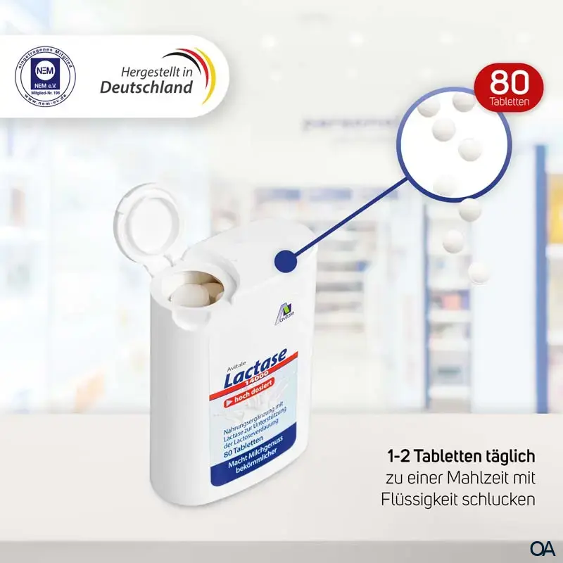 Avitale Lactase 14.000 FCC Tabletten