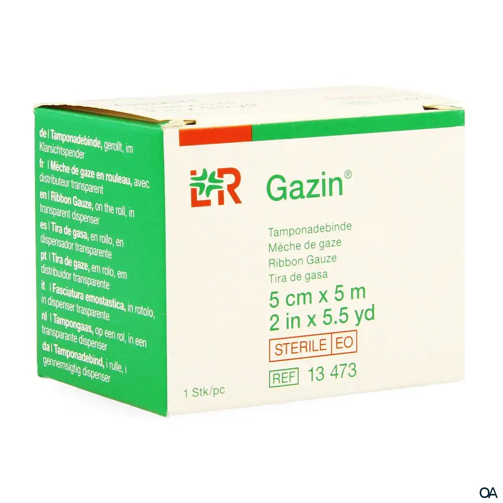Gazin® Tamponadebinden steril, gerollt, 5 cm x 5 m