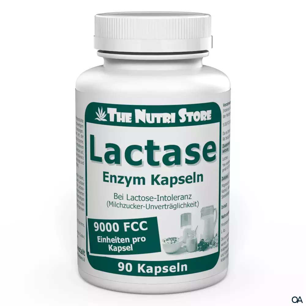 The Nutri Store Lactase 9.000 FCC Enzym Kapseln The Nutri Store Lactase 9.000 FCC Enzym Kapseln