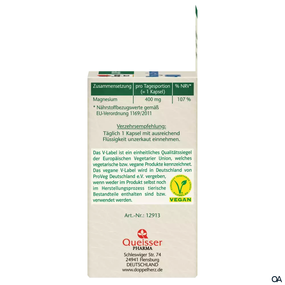 Doppelherz pure Magnesium 400 Kapseln