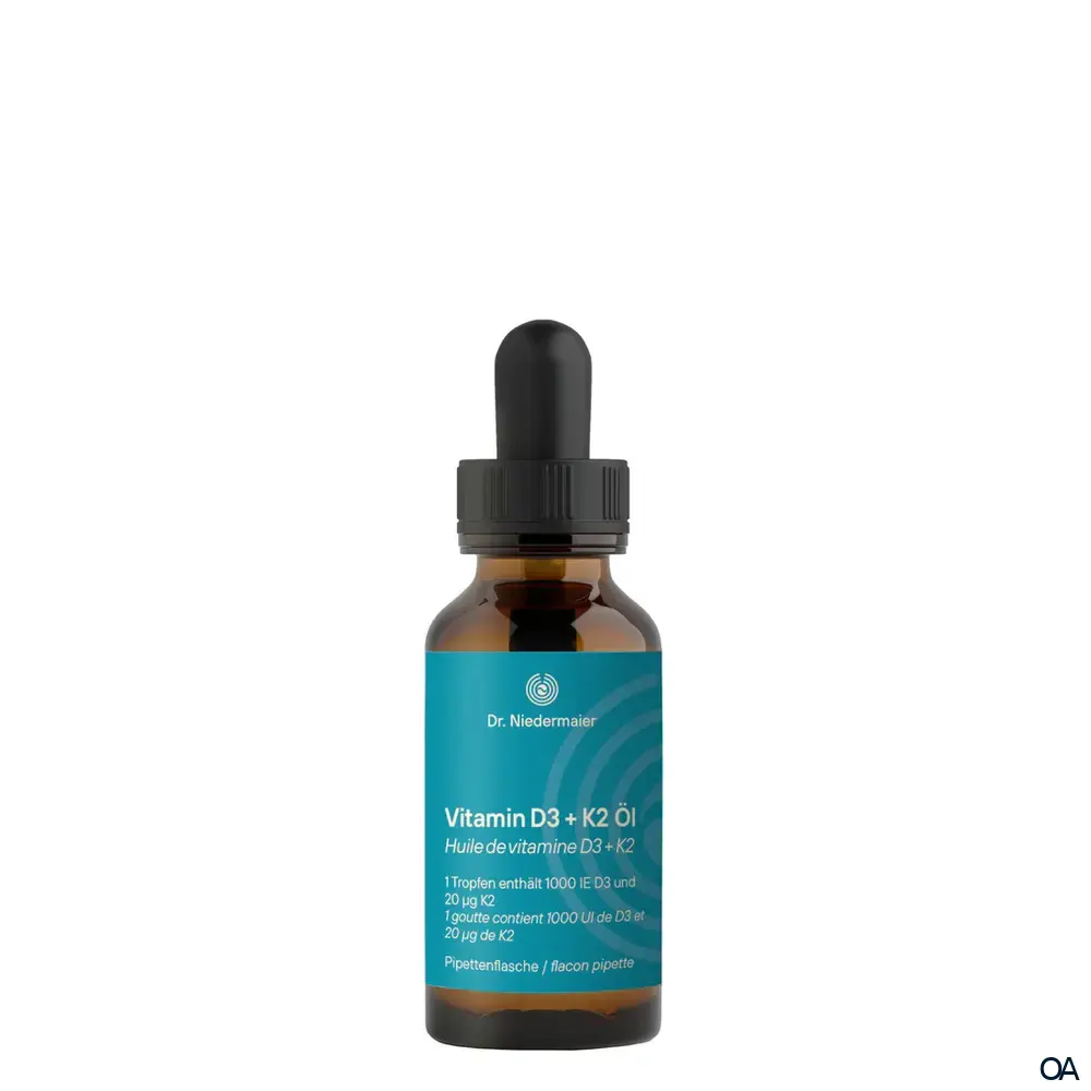 Dr. Niedermaier Vitamin D3 + K2 Öl Dr. Niedermaier Vitamin D3 + K2 Öl