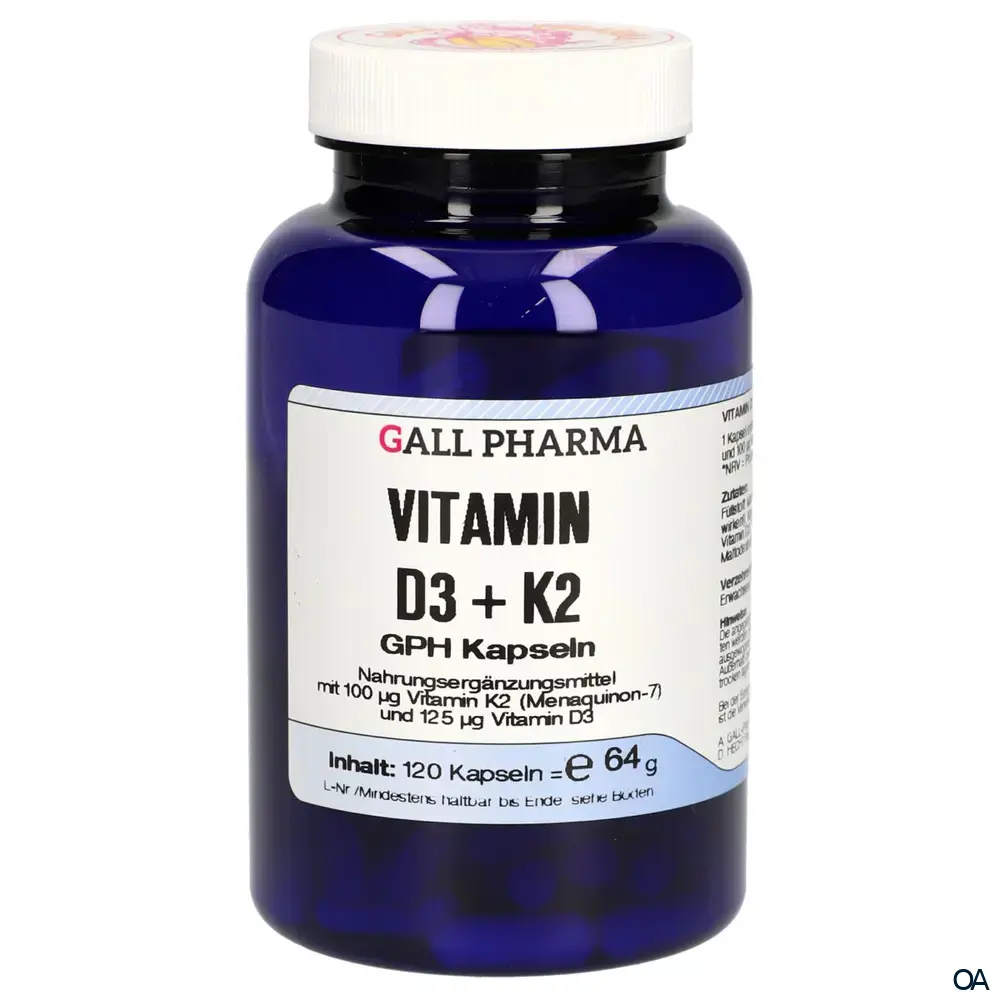 Gall Pharma Vitamin D3 + K2 Kapseln