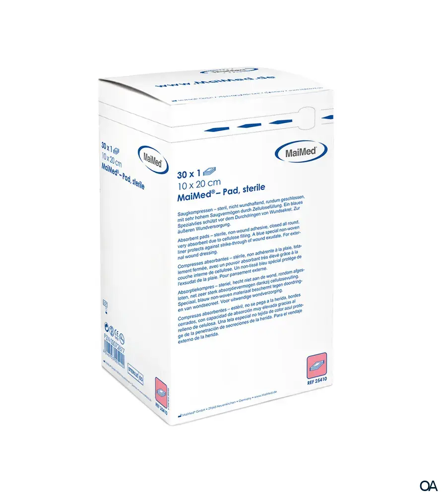 MaiMed® Pad sterile Saugkompresse 10 x 20 cm