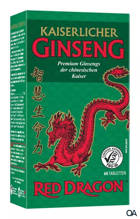 Jamieson Red Dragon Kaiserlicher Ginseng 500 mg Tabletten Jamieson Red Dragon Kaiserlicher Ginseng 500 mg Tabletten
