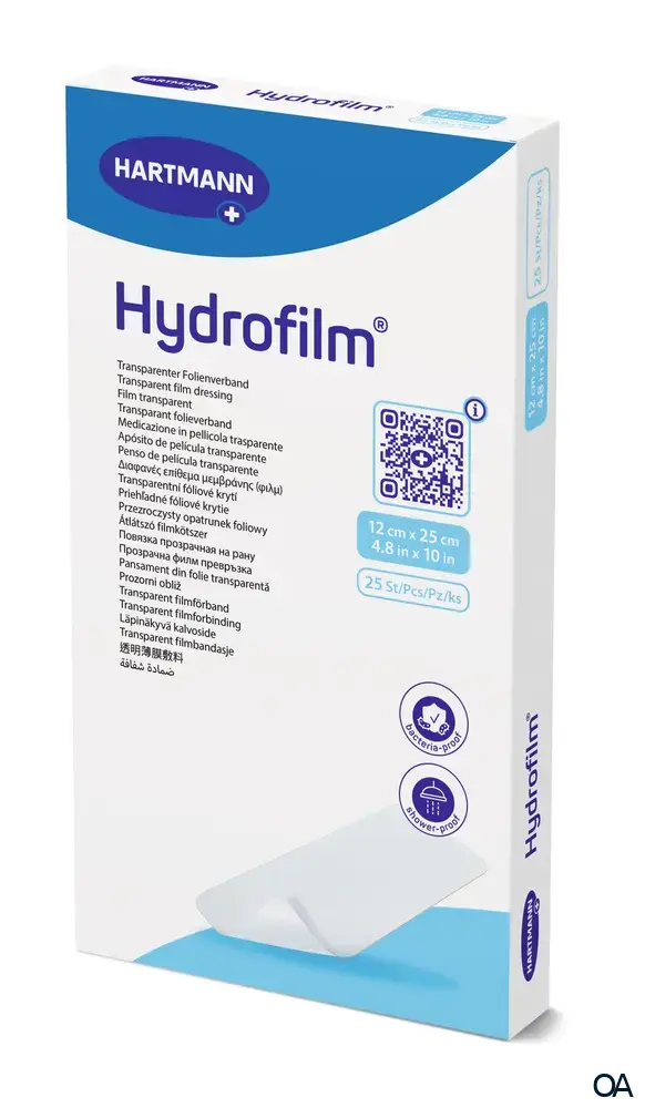 Hydrofilm® transparenter Folienverband 12 x 25 cm