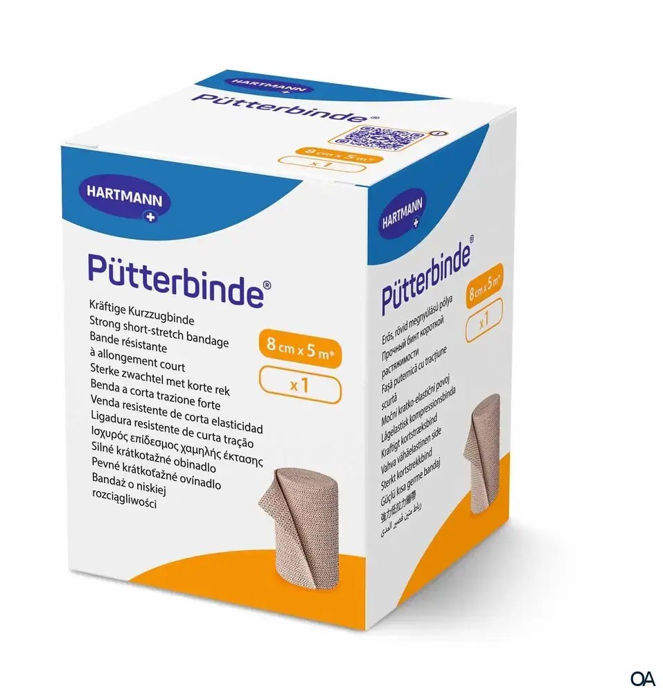 Pütter®binde Kräftige Kurzzugbinde 8 cm x 5 m