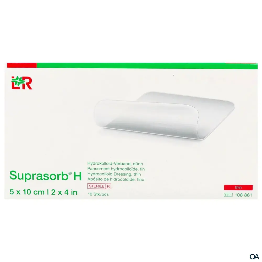 Suprasorb® H Hydrokolloid-Verband, dünn, steril, 5 x 10 cm