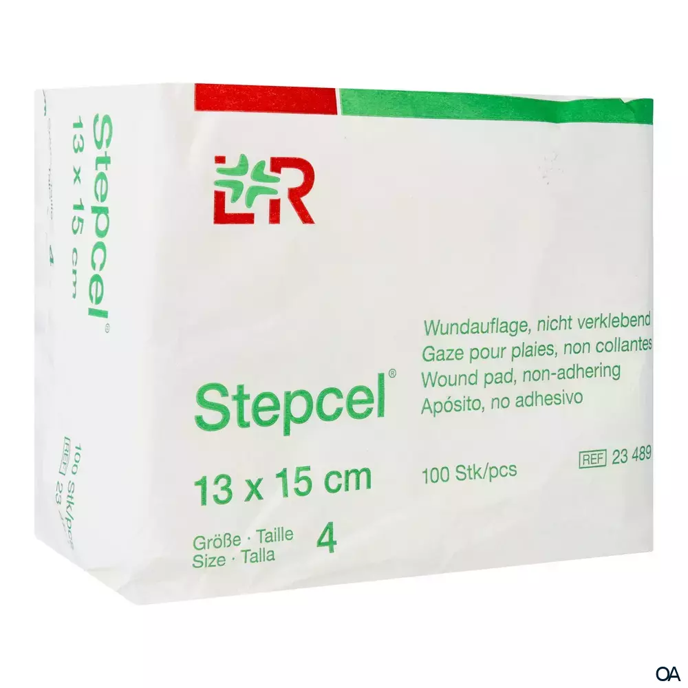 Stepcel® weiche, nicht verklebende Wundauflage unsteril, 13 x 15 cm