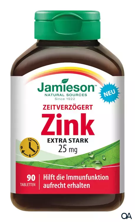 Jamieson Zink 25 mg zeitverzögert Tabletten