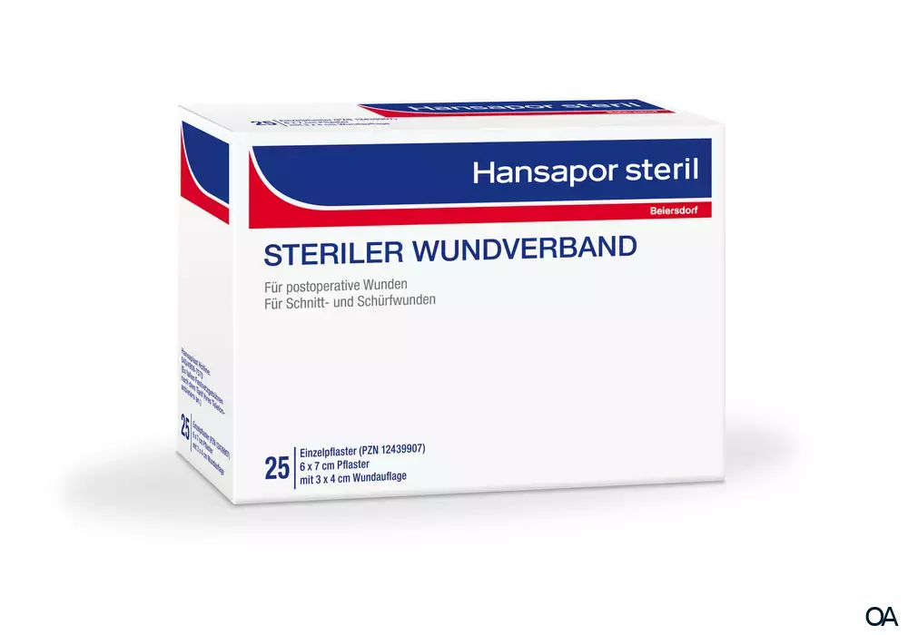 Hansapor steril Wundverband 6cm x 7cm