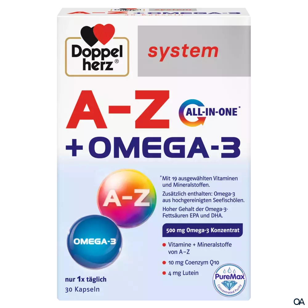 Doppelherz system A-Z + OMEGA-3 ALL-IN-ONE* Kapseln Doppelherz system A-Z + OMEGA-3 ALL-IN-ONE* Kapseln