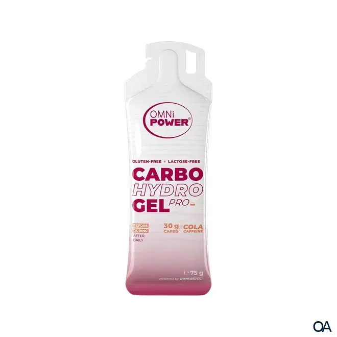 OMNi-POWER® CARBO HYDRO GEL PRO Cola + Koffein 75g