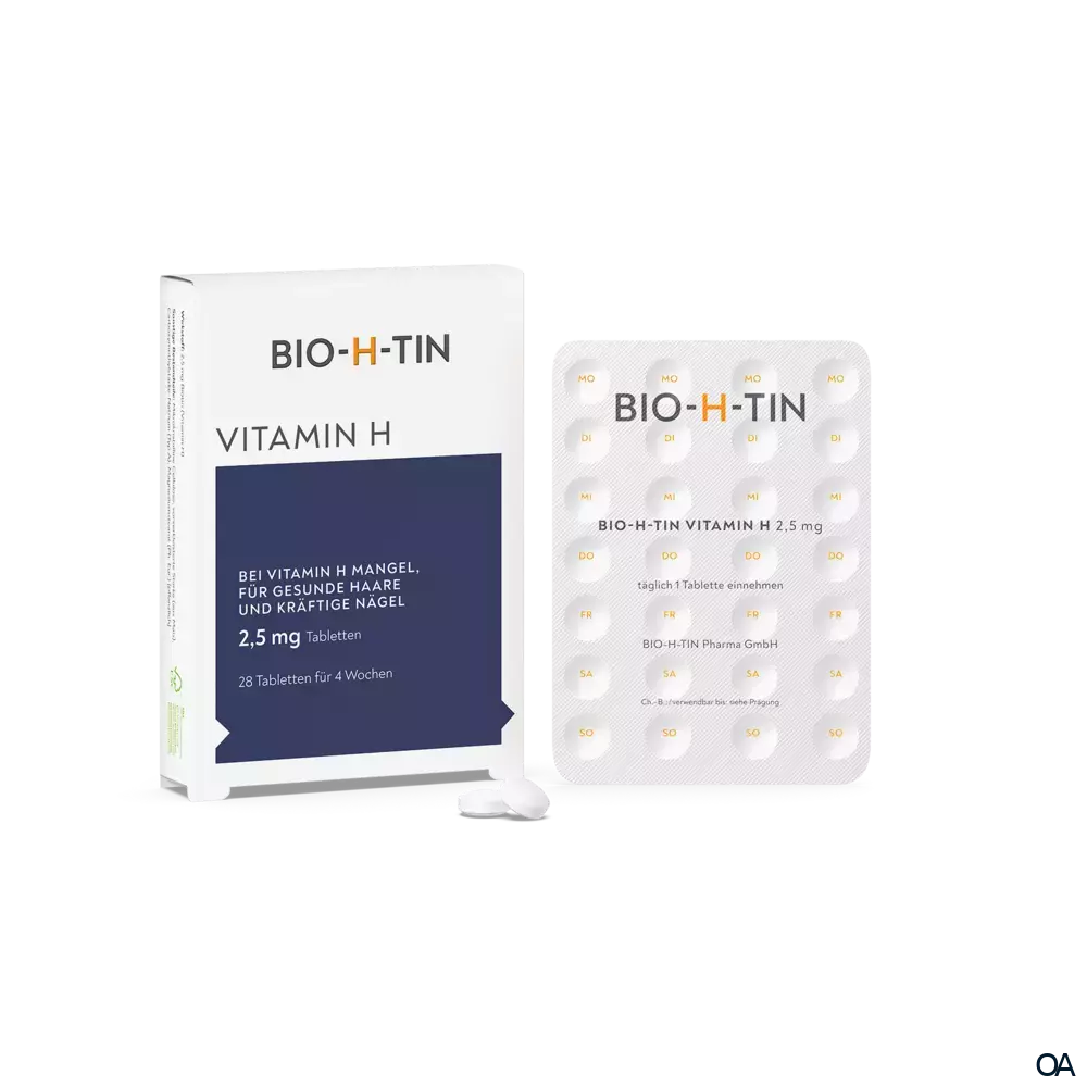 BIO-H-TIN® Vitamin H 2,5 mg Tabletten BIO-H-TIN® Vitamin H 2,5 mg Tabletten