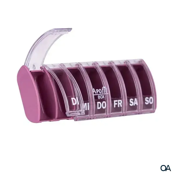 APOfit Wochendispenser 1 Dosierer Box Flieder