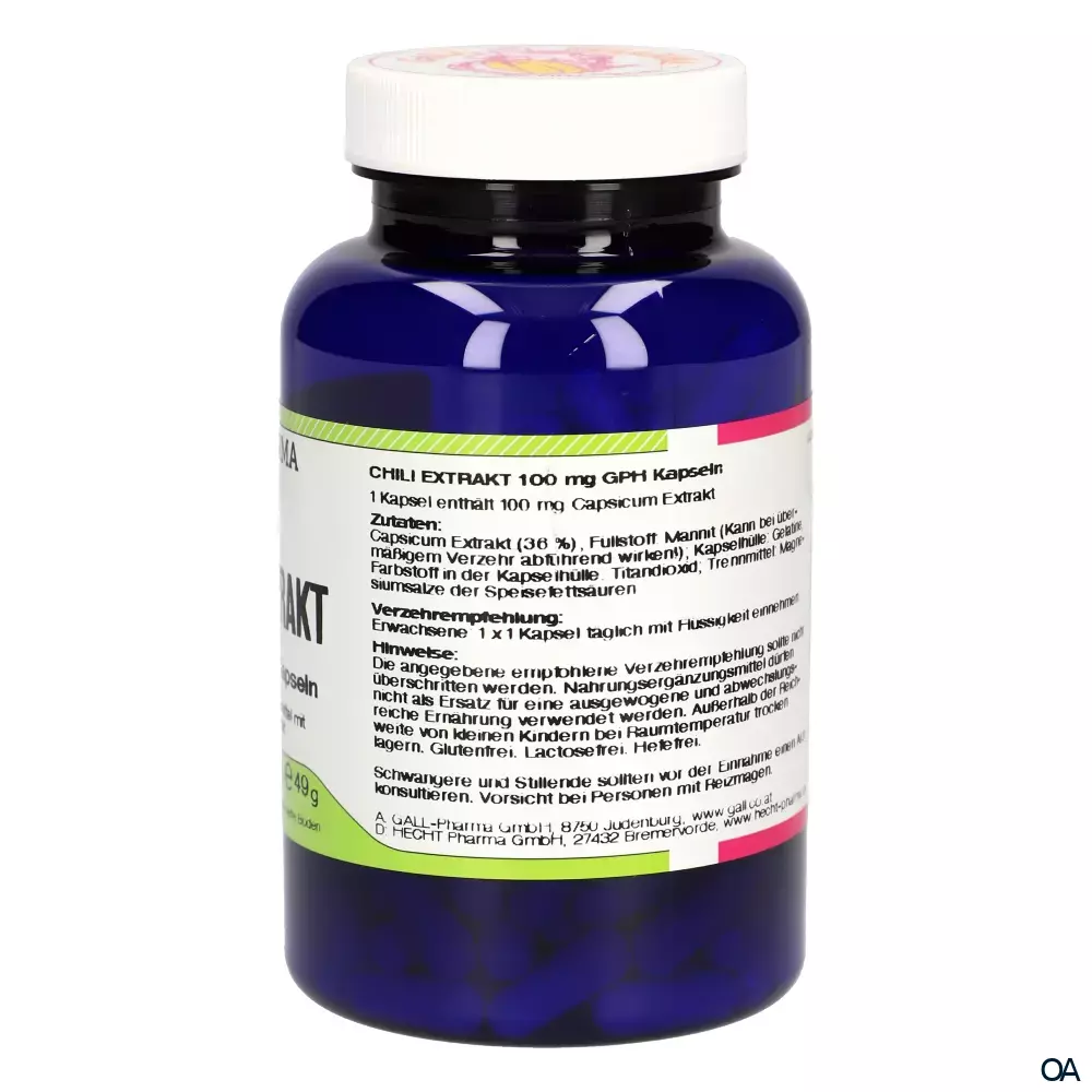 Gall Pharma Chili Extrakt 100 mg Kapseln Gall Pharma Chili Extrakt 100 mg Kapseln