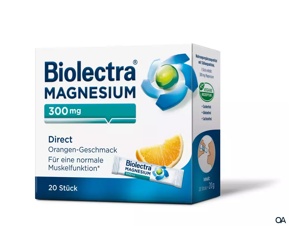 Biolectra® Magnesium 300 mg Direct Orange Biolectra® Magnesium 300 mg Direct Orange