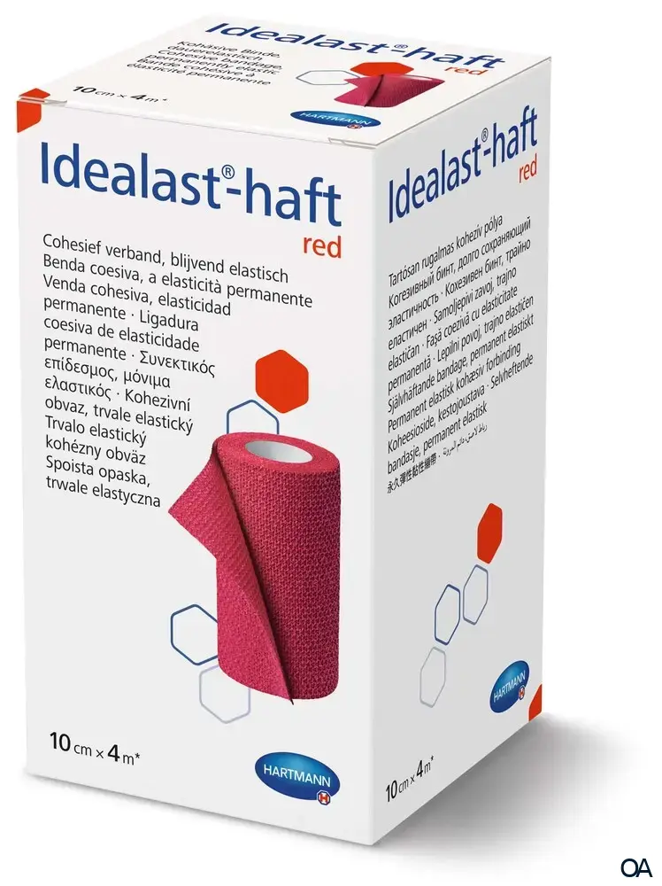 Idealast®-haft Color Idealbinde Rot 10 cm x 4 m