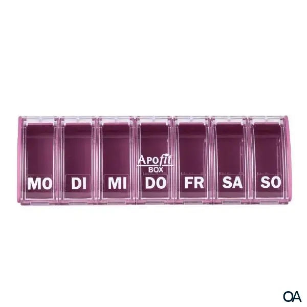 APOfit Wochendispenser 1 Dosierer Box Flieder